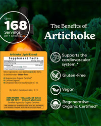 Thumbnail for Herb Pharm Certified Organic Artichoke Liquid Extract for Cardiovascular and Circulatory Support - 4 Ounce