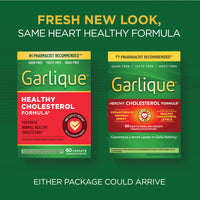 Thumbnail for Garlique Garlic Extract Supplement, Healthy Cholesterol Formula, Odorless & Vegan, 60 Caplets