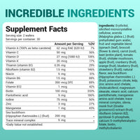 Thumbnail for Dr. Berg Kids Chewable Multivitamins (NOT Sweetened w/Sugar) - Daily Multivitamin for Kids that Includes 20 Nutrients & Trace Mineral Complex - Mixed Berry Chewable Vitamins for Kid - Brown Wafers