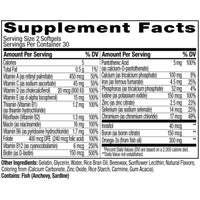 Thumbnail for OLLY Ultra Women's Multi Softgels,Overall Health and Immune Support,Omega-3s,Iron,Vitamins A,D,C,E,B12,Daily Multivitamin,30 Day Supply -,60 Count (Pack of 2)
