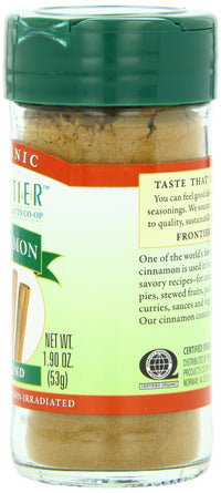Thumbnail for Frontier Co-op Organic Ground Cinnamon, 1.9 Ounce Bottle, Gourmet Quality Cinnamon, Full Balanced Spicy Flavor, Kosher