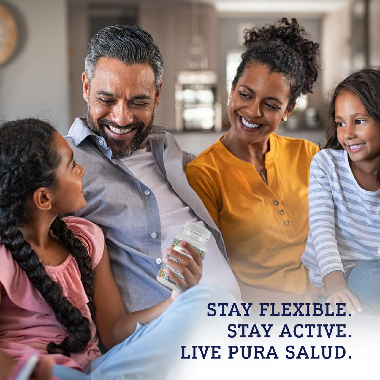 Basic Brands Pura Salud Pureflex Glucosamine Sulfate 500mg â€“ Joints, Vision & Bones Support â€“ Promotes Flexibility, Comfort & Mobility â€“ 120 Capsules, Gluten-Free, Made in USA