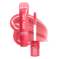 Thumbnail for NYX PROFESSIONAL MAKEUP Jelly Job Lip Gloss, Lip Tint Gloss with Full-Bodied, Smoothing, and Hyper-Glossy Shine - Jelly Kiss'd (Pink Shimmer)