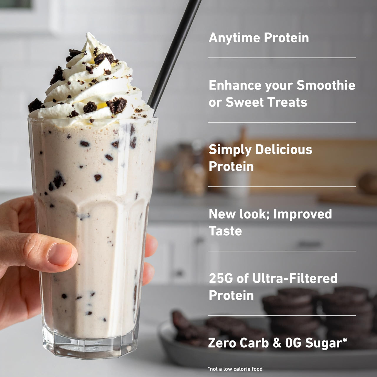 Isopure Zero Carb 100% Pure Whey Isolate Protein Powder, Gluten Free, With Vitamins, Cookies & Cream, 25g Protein Per Serving, 3 Pounds, 44 Servings (Packaging May Vary)