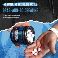 Thumbnail for Animal Creatine Chews Tablets - Enhanced Creatine Monohydrate with AstraGin to Improve Absorption, Sea Salt for Added Pumps, Delicious and Convenient Chewable Tablets - Fruit Punch