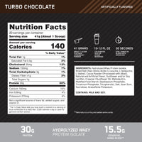 Thumbnail for Optimum Nutrition Platinum Hydro Whey, Turbo Chocolate, 1.75 Pound