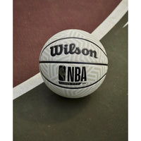 Thumbnail for WILSON NBA Forge Pro UV Indoor/Outdoor Basketball - White/Green, Size 7-29.5