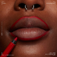 Thumbnail for NYX PROFESSIONAL MAKEUP Line Loud Lip Liner, Longwear and Pigmented Lip Pencil with Jojoba Oil & Vitamin E - On A Mission (Blue Red)