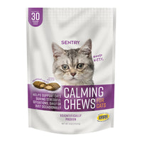 Thumbnail for Sentry Calming Chews for Cats, Calming Aid Helps to Manage Stress & Anxiety, With Pheromones That May Help Curb Destructive Behavior & Separation Anxiety, Calming Health Supplement for Cats, 4 oz.