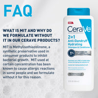 Thumbnail for CeraVe 2 In 1 Hydrating Anti Dandruff Shampoo And Conditioner, 1% Pyrithione Zinc Dandruff Treatment, Color Safe & Sulfate Free Shampoo And Conditioner, Helps Eliminate Dandruff & Relieve Itchy Scalp