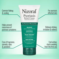 Thumbnail for Nizoral Psoriasis Relief Cream- Relieves Itching, Irritation & Redness and Controls Flaking and Scaling with Maximum Strength Medicine (Salicylic Acid 3%), 4 Fl Oz (Pack of 2)