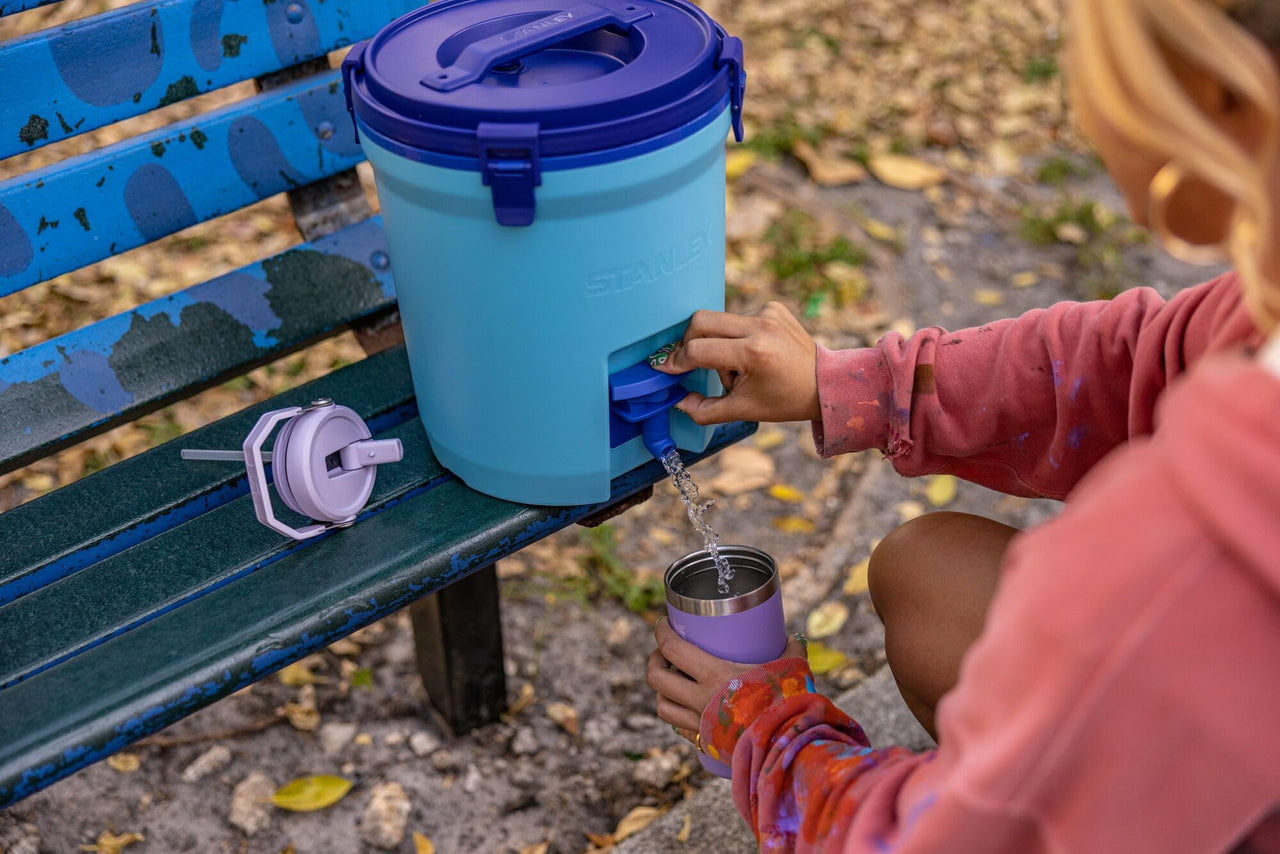 STANLEY IceFlow Stainless Steel Tumbler - Vacuum Insulated Water Bottle for Home, and Car Reusable Cup with Straw Leak Resistant Flip Cold for 12 Hours or Iced for 2 Days, Lavender, 30 OZ / 0.89 L