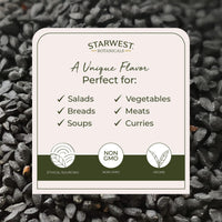 Thumbnail for Starwest Botanicals Organic Nigella Seeds - Dried Black Cumin Seed for Cooking & Baking, Nigella Sativa Seasoning, Whole Body Support for Men & Women, Non-GMO - Bulk 1 lb Bag