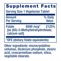 Thumbnail for Life Extension High Potency Optimized Folate – L-methylfolate – Folic Acid, 8500 mcg DFE – Heart & Brain Support, Healthy Homocysteine Levels – Gluten-Free, Non-GMO, Vegetarian – 30 Tablets