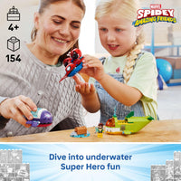 Thumbnail for LEGO Marvel Spidey and His Amazing Friends Spidey: Underwater Vehicles Building Toy for Kids - Super Hero Pretend Play Set for Preschool Boys & Girls, Ages 4+ - Gift Idea for Birthdays - 11207