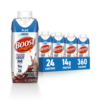 Thumbnail for BOOST Plus Nutritional Drink, Rich Chocolate, 8 fl oz (Pack of 24)