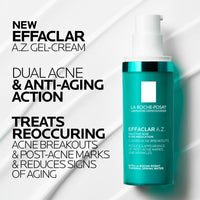 Thumbnail for La Roche-Posay Effaclar A.Z. Gel, Azelaic Acid & Salicylic Acid for Acne Treatment, Anti-Aging & Acne Scars, Dual Action Medicated Face Gel for Breakouts & Signs of Aging, 1.35 oz