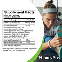Thumbnail for NaturesPlus Super C Complex - 180 Capsules - 1000mg Vitamin C + 500mg Bioflavonoids - Vegan, Gluten Free - 90 Servings