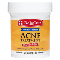 Thumbnail for De La Cruz 10% Sulfur Ointment - Cystic Acne Treatment for Face and Body - Daily 10 Min Spot Treatment Mask - Safe and Effective Game Changing Hormonal Acne Treatment that Clears Up Pimples - 2.6 oz