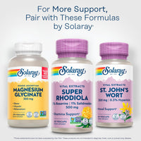 Thumbnail for Solaray Super Rhodiola 500mg - Rhodiola Rosea Root Extract Supplement, Adaptogenic Herb Support for Focus, Stress, and Energy, Vegan Pills, Non-GMO - 60 Vegetarian Capsules