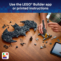 Thumbnail for LEGO DC Batman: Batman Logo Building Toy - Super Hero Bedroom Decor for Kids, Boys & Girls, Ages 12+ - with Classic & Golden Batman Minifigures - Gift Idea for Birthdays & Fans - 76330