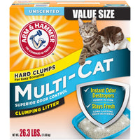 Thumbnail for Arm & Hammer Multi-Cat Clumping Litter Unscented, 26.3lb