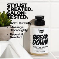 Thumbnail for The Doux BREAKDOWN Clarifying Shampoo for Curly & Textured Hair — Vitamin E & Rosemary Detox Shampoo for Men & Women — Sulfate‑Free, Anti‑Build‑Up & Oily Hair Cleanser