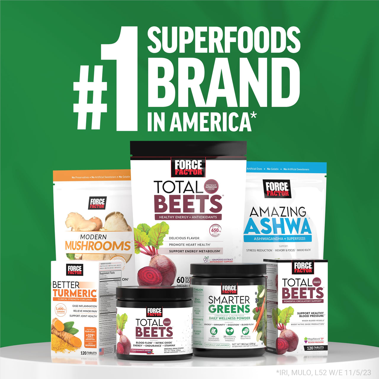 FORCE FACTOR Smarter Greens Superfood Chews, 2-Pack, Greens and Superfoods with Probiotics, Antioxidants, and Fiber, Greens Supplement to Support Digestion, Nitric Oxide, and Energy, 120 Soft Chews
