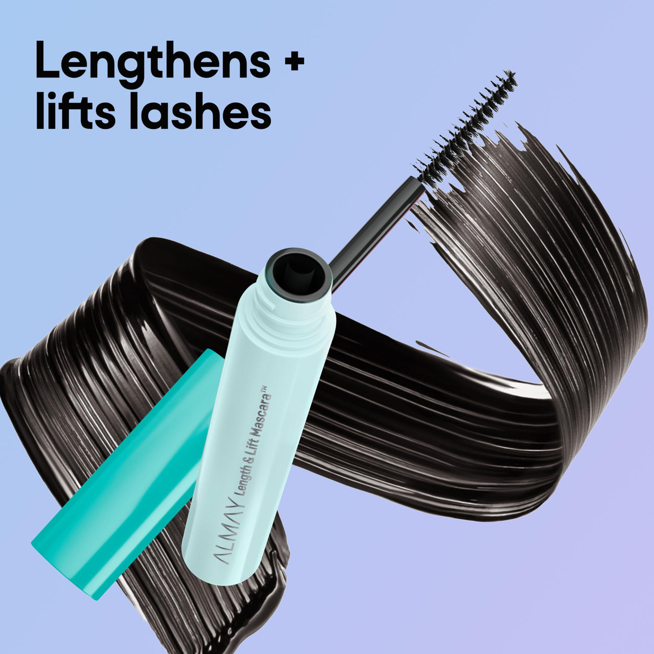 Almay Lengthening Mascara, Volume & Lift, Eye Makeup, Hypoallergenic and Fragrance Free (Packaging May Vary), 020 Black Brown, 0.24 fl oz