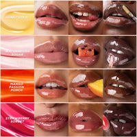 Thumbnail for Gisou Honey Infused Hydrating Lip Oil, Nourishing Lip Moisturizer for Dry Lips, High Shine, Smooth Finish, Sheer Hot Coral Shade, Tropical Mango Passion Fruit Scent, Mango Passion Punch, 8ml