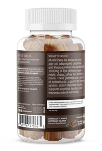 Thumbnail for SUKU Vitamins - Super Mushroom -Reishi Chaga, Turkey Tail & Lions Mane Blend Gummies for Immunity - Easy to Chew - Non GMO, Gluten Sugar Free - Espresso Decaffeinated Flavored Gummy Vitamins, 50 Count