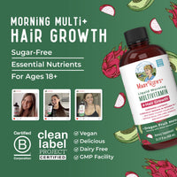 Thumbnail for MaryRuth's Liquid Multivitamin + Hair Growth | Biotin 10000mcg | Lustriva Hair Growth Supplement | Clinically Tested in Women for Thicker Hair & Facial Wrinkle | Skin Care | Ages 18+ | 15.22 Fl Oz