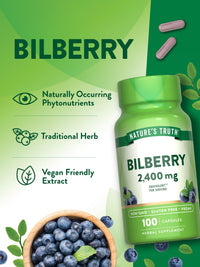 Thumbnail for Nature's Truth Bilberry Extract Capsules | 100 Count | Non-GMO & Gluten Free Supplement