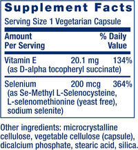 Thumbnail for Life Extension Super Selenium Complex 200 mcg with Vitamin E Vegetarian Capsules