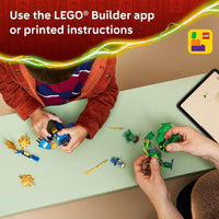 Thumbnail for LEGO NINJAGO Jay's Dragon Mech Fight Building Toy - Pretend Play Set for Boys & Girls, Ages 4+ - Includes 2 Minifigures - Gifts for Birthdays - 71853