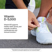 Thumbnail for THORNE - Vitamin D-5000 - Vitamin D3 Supplement - Support Healthy Bones, Teeth, Muscles, Cardiovascular & Immune Function* - NSF Certified for Sport - Gluten-Free, Soy-Free - 60 Servings