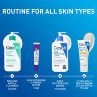 Thumbnail for CeraVe Daily Moisturizing Lotion for Dry Skin, Body Lotion & Face Moisturizer with Hyaluronic Acid and Ceramides, Daily Moisturizer, Fragrance Free, Oil-Free, 12 Ounce