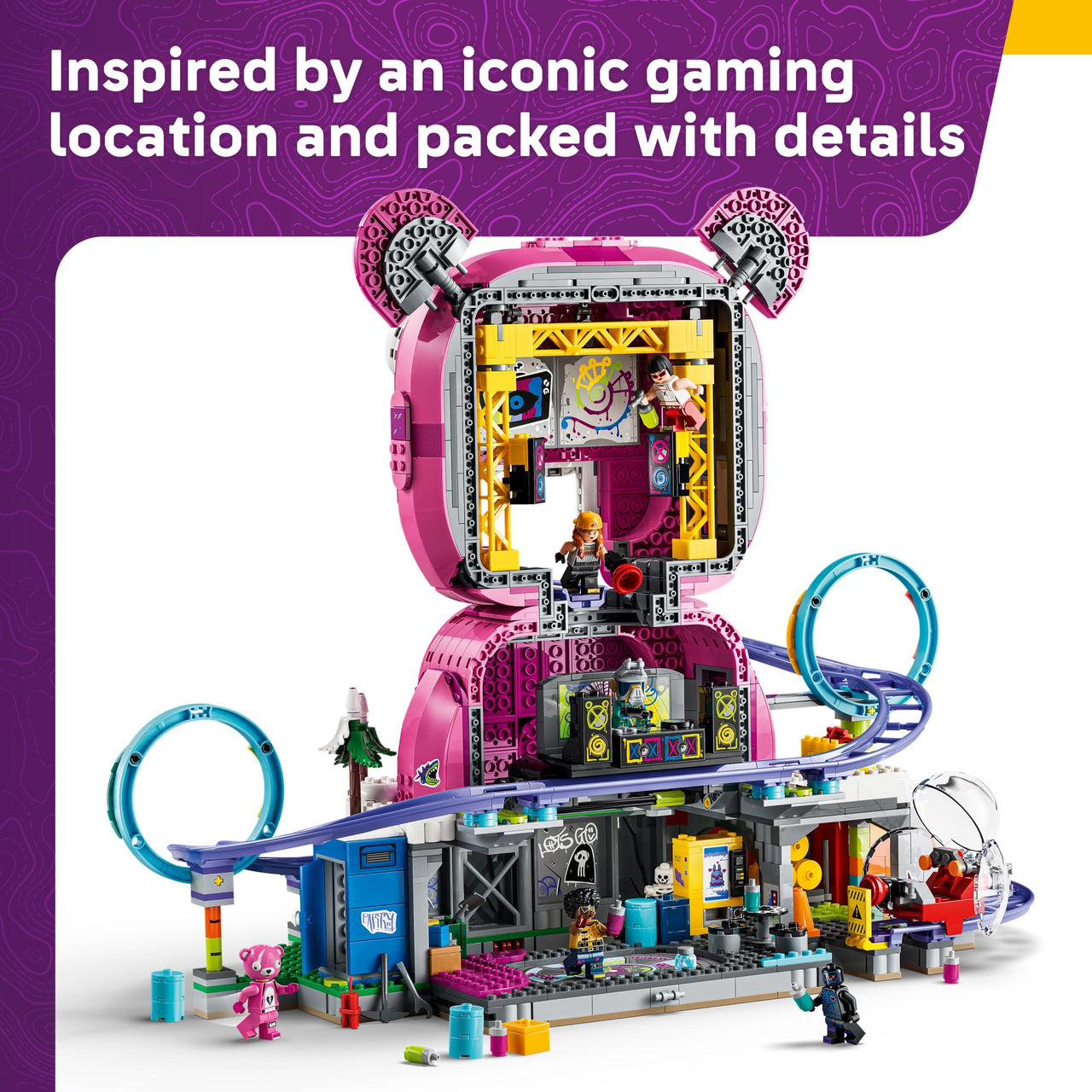 LEGO Fortnite Rave Cave - Building Toy for Boys & Girls, Ages 12+ - Fortnite Toy for Kids - Includes 6 Minifigures - Roller Coaster Set - Gift for Birthdays - 77082