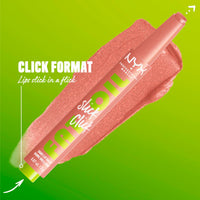 Thumbnail for NYX PROFESSIONAL MAKEUP Fat Oil Slick Click, Lightweight, Buildable Pigmented Vegan Lip Balm - Group Chat (Nude)