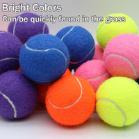 Thumbnail for SHYUJAJIE Tennis Balls, 20 Pack Training Tennis Balls,High Elasticity Practice Tennis for Beginner, Exercise Playing Balls for Pet Dog (Multicolour)