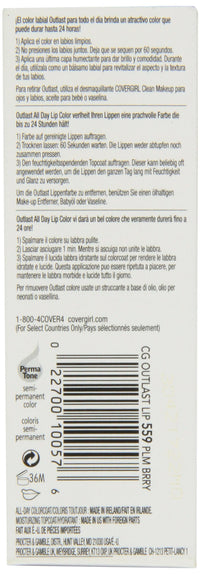 Thumbnail for CoverGirl Outlast All Day Two Step Lipcolor, Plum Berry 559, 0.13 Ounce