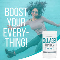 Thumbnail for NaturesPlus Collagen Peptides - 0.65 lbs Powder - Hair, Skin, Nail & Joint Health, Immune System Support - Non-GMO, Gluten Free - 28 Servings