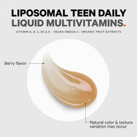 Thumbnail for Codeage Multivitamins For Teens, Liquid Vitamin C for Teenagers, Vitamin A B6 B12 D3 E For Kids, Biotin Zinc Omega-3 Folate, Liposomal Vitamins Supplement, One Daily Sachet, Vegan, Non-GMO, 30 Pouches