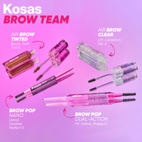 Thumbnail for Kosas Brow Pop Nano Eyebrow Pencil – Ultra-Fine 1mm Micro Brow Pencil with Spoolie, Black