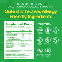 Thumbnail for Culturelle Pro Strength Daily Probiotics For Digestive Health (2 Month Supply) with Prebiotics for Women & Men, Supports Occasional Diarrhea, Gas & Bloating, Gluten & Soy Free, 60 Count