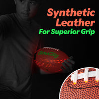 Thumbnail for GlowCity LED PU Football with Air Pump - Size 6 - Brown
