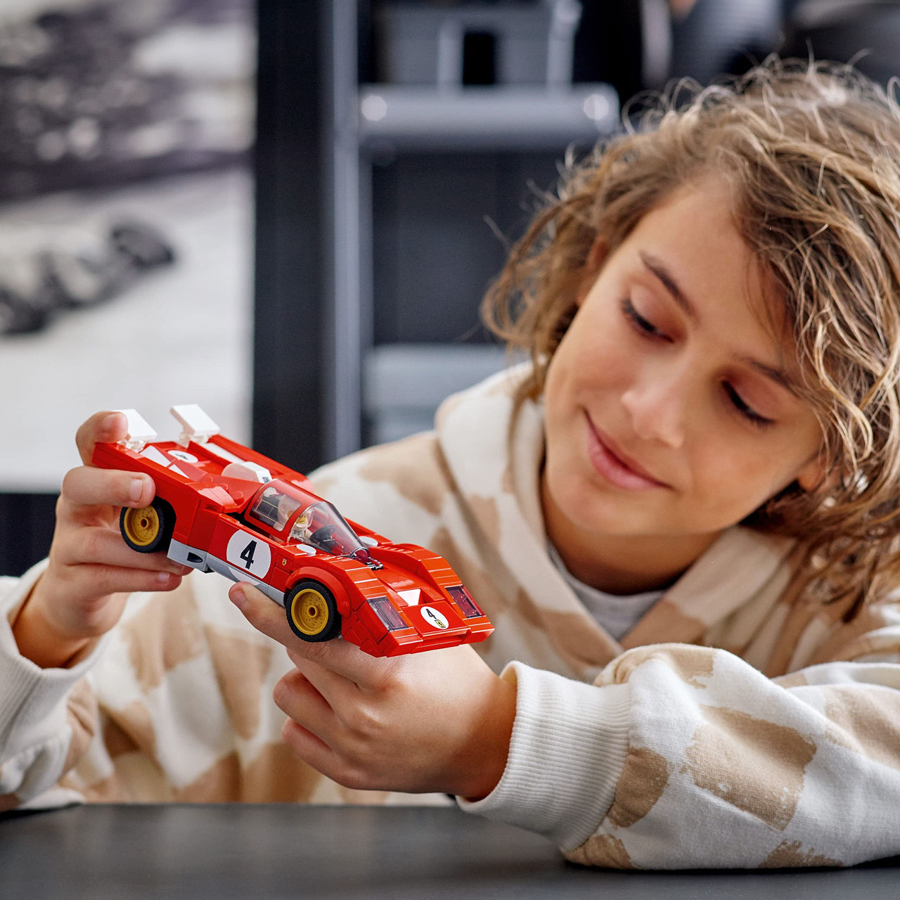 LEGO Speed Champions 1970 Ferrari 512 M 76906 Building Set - Sports Red Race Car Toy, Collectible Model Building Set with Racing Driver Minifigure, Gift for Grandchildren, Boys, Girls and Kids Ages 8+