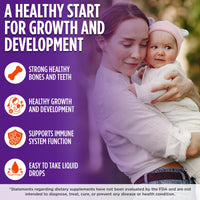 Thumbnail for Wellements Baby Organic Vitamin D Drops for Infants & Toddlers (90-Day Supply) - Certified Newborn+ Liquid Vitamin D3 Drops, Support Healthy Growth & Bone Development 400 IU per Drop (1 Drop Daily)