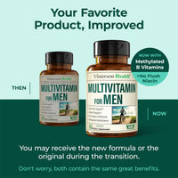 Thumbnail for Multivitamin for Men with Methylated Vitamins and Chelated Minerals for Energy, Focus and Immune Health – Premium Daily Mens Multivitamins & Multiminerals – 60 Capsules