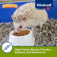 Thumbnail for Sunseed Vita Prima Hedgehog Food - High-Protein Poultry, Seafood, and Mealworm Food Blend - Vitamin-Fortified for Happy and Healthy Hedgehogs 1.56 Pound (Pack of 1)